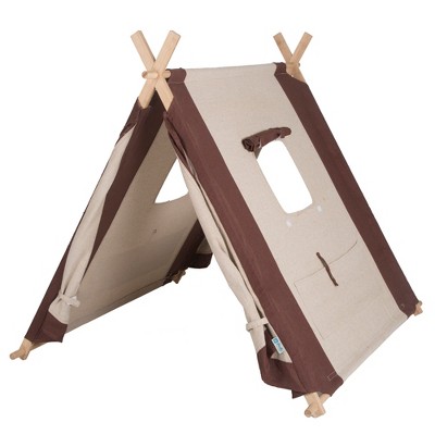 Pacific Play Tents Natural Linen A Frame Kids Play Tent 45" x 42"