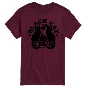 Men's - Instant Message - Black Cat Club Short Sleeve Graphic T-Shirt - 1 of 4