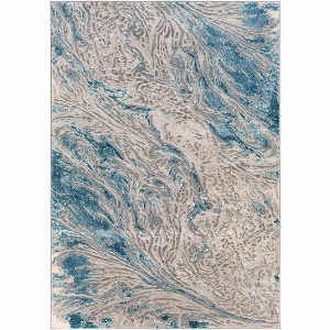 Mark & Day Eenrum Woven Indoor Area Rugs Teal - 1 of 4