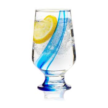 Libbey Blue Ribbon Goblet Beverage Glasses, 12.8-ounce, Set of 8