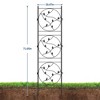 2 Pack 72x20Inch Garden Trellis for Climbing Plants, Decorative Metal Plant Trellis, Rust-Proof Privacy Screen for Outdoor Courtyards Lawns Patios - 4 of 4