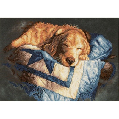 Dimensions Stamped Cross Stitch Kit 14"X10"-Snooze