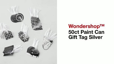 50ct Peel & Stick Christmas Gift Tag Red/black/white - Wondershop™ : Target