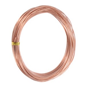 Unique Bargains Soft Pure Copper Jewelry Making Gardening Wire 1 Roll - 1 of 4