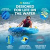 Solstice Surge Inflatable Towable Boat Water Sports Floating Tube for 2 Riders with 6 Handles and Knuckle Guards, Vibrant Colors - 4 of 4