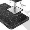Saloniture 3 ft. x 5 ft. Salon & Barber Shop Chair Anti-Fatigue Floor Mat for Square Chair Base - Black Rectangle 1/2" Thick - 3 of 4