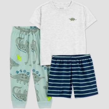 Carter's Just One You® Toddler Boys' Striped Moose Short Sleeve Pajama Set  - Brown/green 2t : Target