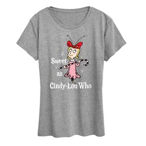 Women's - Dr. Seuss - The Grinch Sweet As Cindy Lou Who Short Sleeve Graphic T-Shirt - 1 of 4