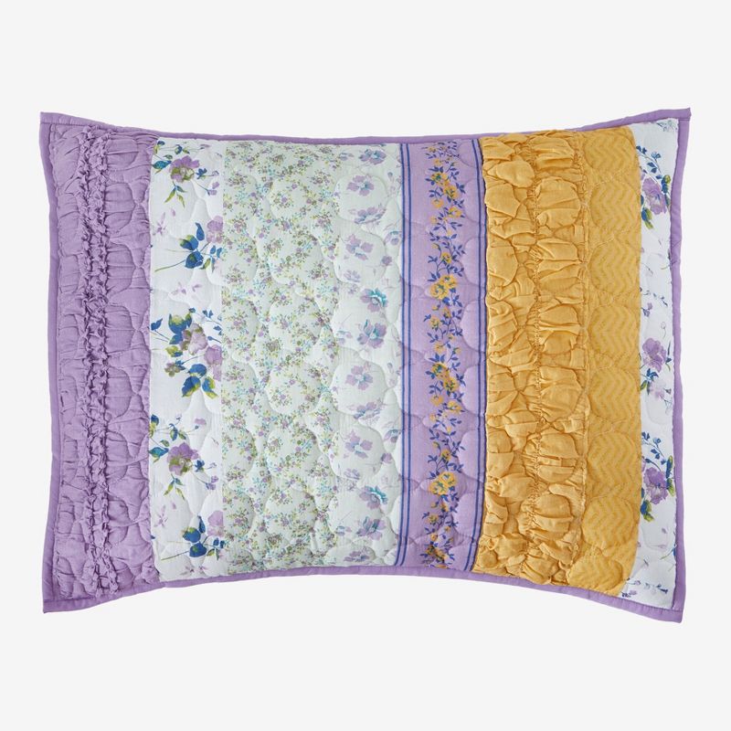 BrylaneHome Claudine Floral Printed Sham Pillow, 1 of 2