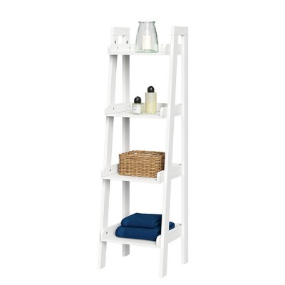 4 Tier Narrow Ladder Bathroom Shelf 