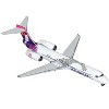 Boeing 717-200 Commercial Aircraft "Hawaiian Airlines" (N492HA) White with Purple Graphics 1/400 Diecast Model by GeminiJets - 2 of 3