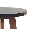 Syemin End Tables Round Accent End Table, Small End Table, Modern Accent Coffee Side Table, Bedroom Nightstand, Brown, 16"*16"*20.75" - 4 of 4