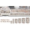 Retro Vintage Washable Area Rug, Stain Resistant, Non-Slip, Non-Shedding,Low Pile, Portable Indoor Carpet for Living Room, Bedroom - 4 of 4