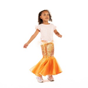 A Leading Role Orange Mermaid Premium Child Transformation Skirt - 1 of 2