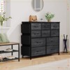 Clothes Dresser with 10 Drawers & Side Pockets – Vertical Storage Organizer, TV Stand - 2 of 4