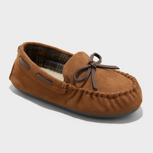 Toddler Boys' Carter Moccasin Slippers - Cat & Jack™ Chestnut - 1 of 4