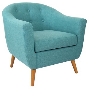 LumiSource Rockwell Accent Chair - Teal - 1 of 4