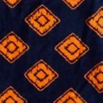 navy/orange blanket geo