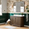 Matte Rounded Rectangle Bathroom Vanity Mirror, Over-Sink Wall Mirror with HD Tempered Glass and Anti-Rust Aluminum Frame - 3 of 4