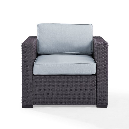 Biscayne Outdoor Wicker Armchair Mist Crosley Target