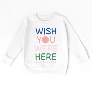 The Juniper Shop SmileyWorld Wish You Were Here Toddler Sweatshirt - 1 of 4
