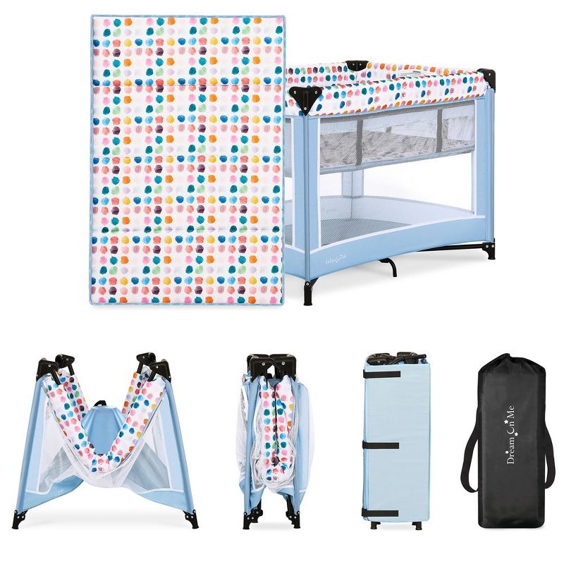 Lilly Deluxe Play yard With Full Bassinet, Changing Tray And Infant Napper With Canopy, 4 of 18