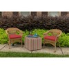 Casual Cushion Solid Sunbrella Fabric 1-Piece Indoor/Outdoor Wicker Seat Pad, 18"W x 18"L - 2 of 4