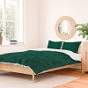 Deny Designs Full/Queen Camilla Foss Modern Damask Green Duvet Cover and Pillow Sham Green - 2 of 4