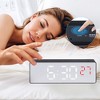 Unique Bargains Digital Temperature Dimmable Triple Corded Electric Alarm Clock - 3 of 4