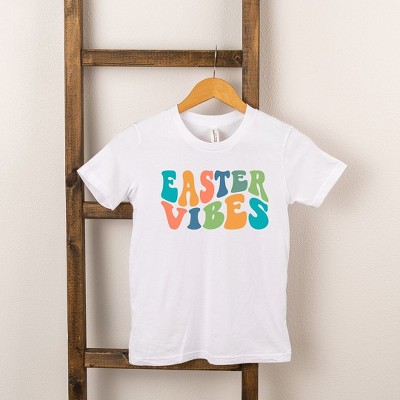 The Juniper Shop Easter Vibes Wavy Toddler Short Sleeve Tee
