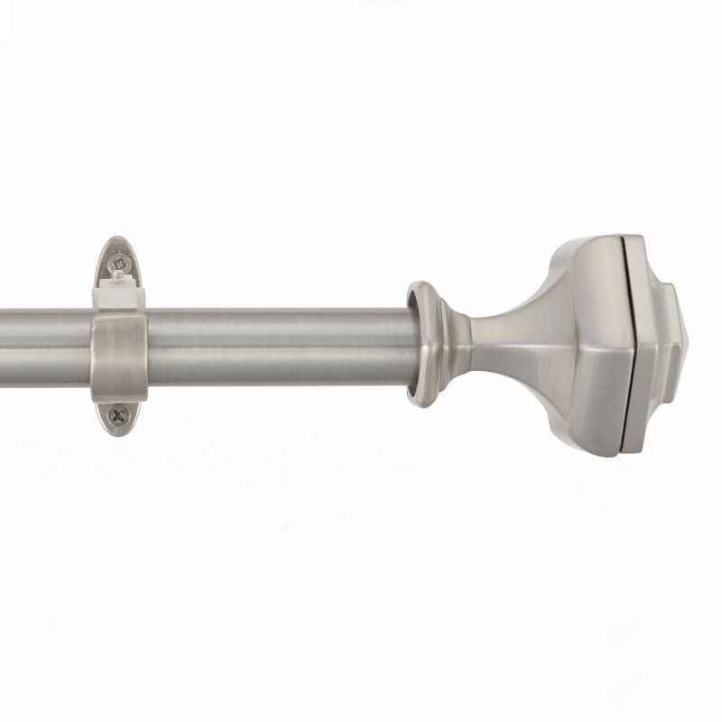 Iron Expandable Silver Window Curtain Rod by Blue Nile Mills, 2 of 6