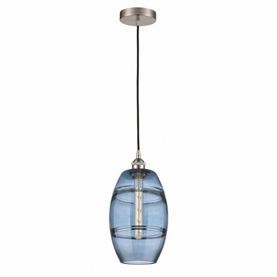 Vaz - 1 Light Cord Hung Mini Pendant In Industrial Style-9.88 Inches Tall and 8 Inches Wide