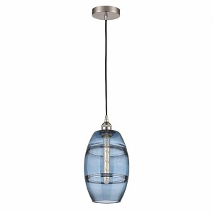 Vaz - 1 Light Cord Hung Mini Pendant In Industrial Style-9.88 Inches Tall and 8 Inches Wide - 1 of 1