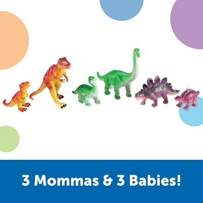 Learning Resources Jumbo Dinosaurs, Mommas And Babies, T-rex ...