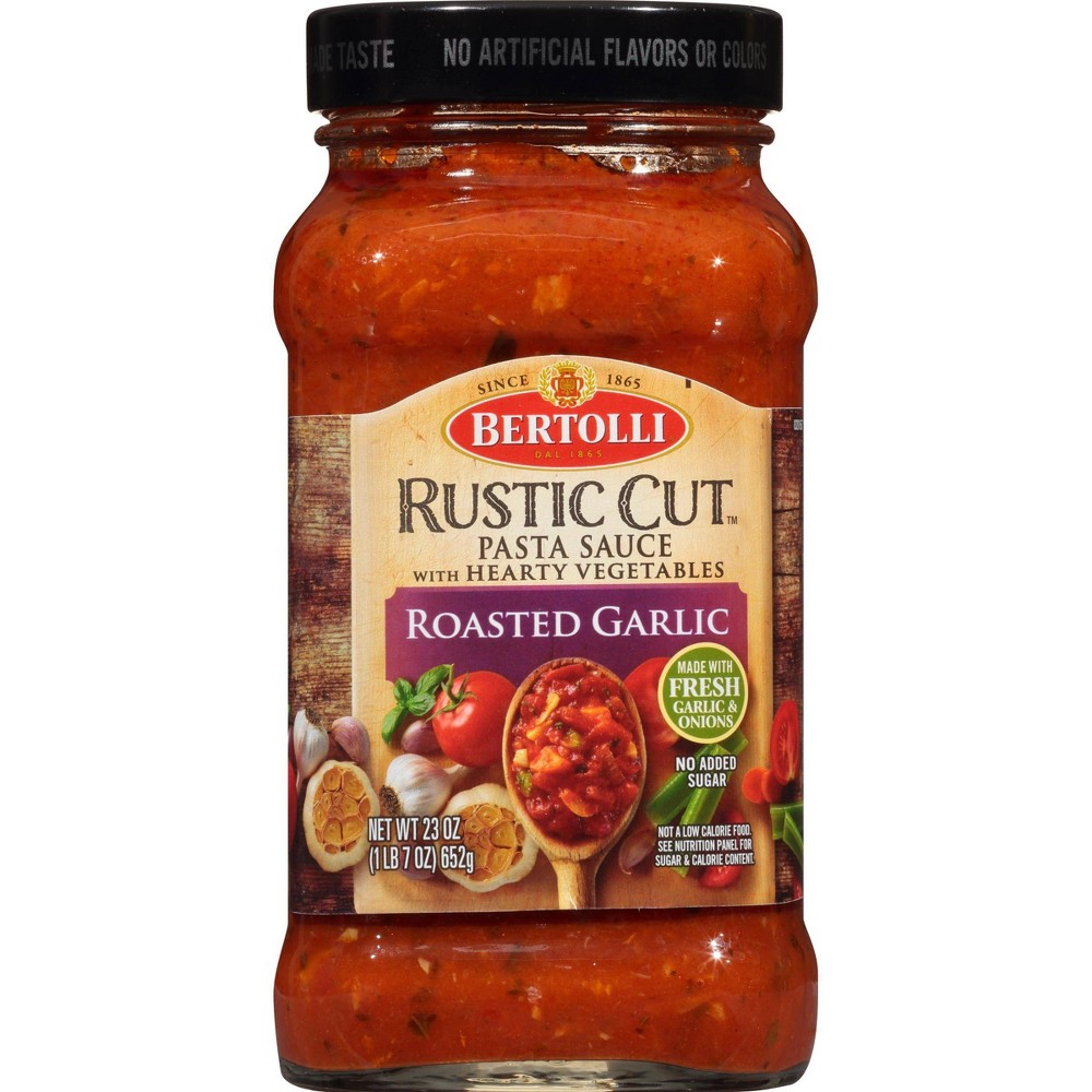 UPC 036200430767 product image for Bertolli Rustic Cut Pasta Sauce Roasted Garlic Marinara with Garden Vegetables - | upcitemdb.com