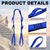 Unique Bargains Nylon Pilates Climbing Daisy Adjustable Chain Yoga Extend Belt - 3 of 4