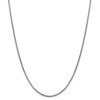 Black Bow Jewelry 1.75mm 14k White Gold Hollow Round Box Chain Necklace - 3 of 4