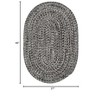 Colonial Mills Laffite Tweed Rug - Black 27"x46" - 3 of 3