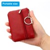 Unique Bargains PU Leather Change Purses Small Organizer Bags with Zipper Key Ring 4.5" x 3" 1 Pc - 3 of 3