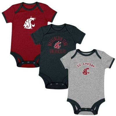 NCAA Cincinnati Bearcats Infant Boys' Short Sleeve 3pk Bodysuit Set - 0-3M