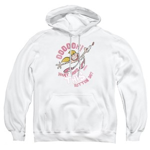 Dexters Laboratory Button Adult Pull-Over Hoodie - 1 of 4