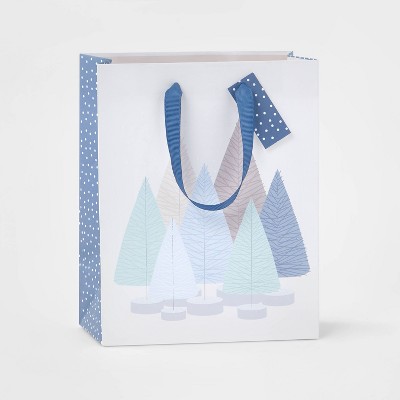 Trees Cub Gift Bag Blue - Wondershop™