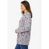 Woman Within Plus Size Perfect Printed Long-Sleeve Crewneck Tee - 4 of 4