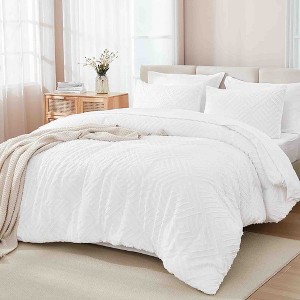 BAGOKIE 7 Pieces Tufted Bed in a Bag Comforter Set for All Season - 1 of 4