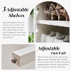 SinCiDo Arched Bookshelf, Modern Farmhouse Bookshelf Storage Cabinet w/Adjustable Shelves, Wood Bookshelf w/Open Display Shelf for Home Office - 3 of 4