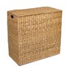 Birdrock Home Seagrass Oversized Divided Hamper With Liners - Honey ...