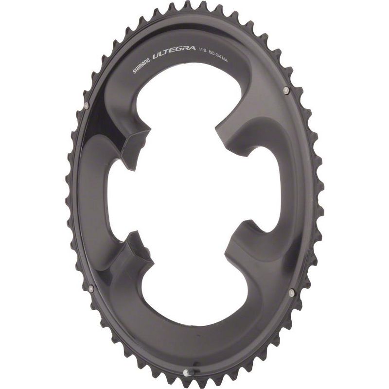 Shimano Ultegra 6800 11-Speed Chainring - Tooth Count: 50 Chainring BCD: 110 Shimano Asymmetric, 1 of 2