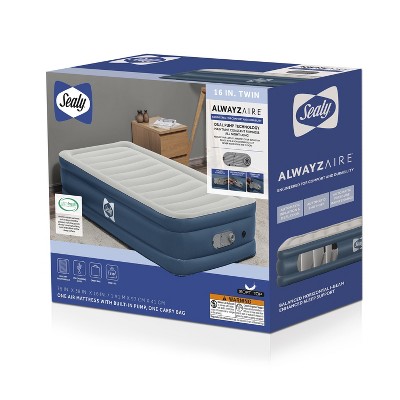 Sealy AlwayzAire Flocked Top Air Mattress Twin with Built-in Dual Pump_8