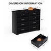 NicBex Metal Handles Modern Storage Dresser with Drawers for Bedroom & Living Room - 3 of 4