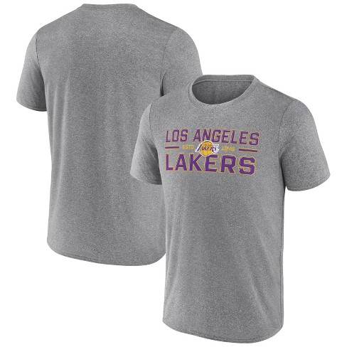 Nba Los Angeles Lakers Men's Short Sleeve Drop Pass Performance T